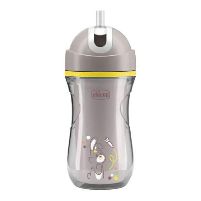Chicco Sport Cup with Straw 14m+ Grey Bunny 266ml