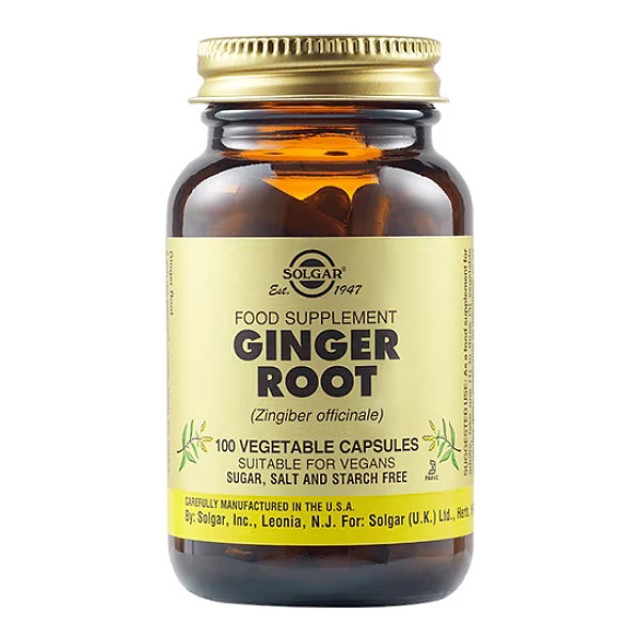 Solgar Ginger Root 100 φυτοκάψουλες