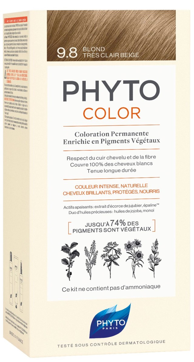Phyto Phytocolor 9.8 Very Light Beige Blonde