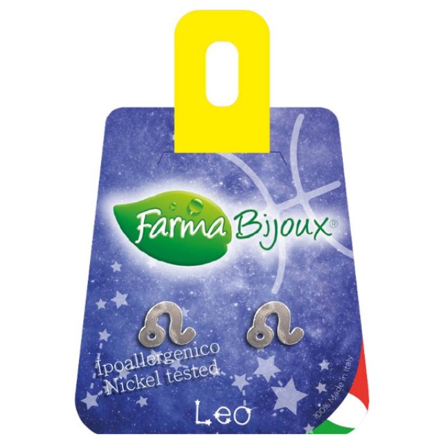 Farma Bijoux Υποαλλεργικά Σκουλαρίκια Zodiaco Leo Λέων