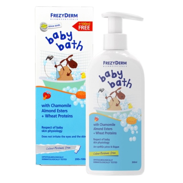 Frezyderm Baby Bath Βρεφικό Αφρόλουτρο 200ml + 100ml ΔΩΡΟ