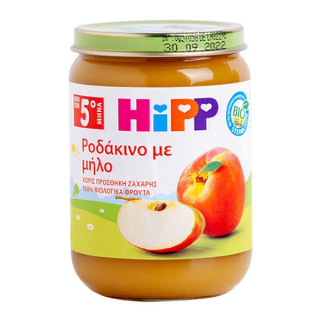 Hipp Βρεφικό Γεύμα Ροδάκινο με Μήλο 5m+ 190g