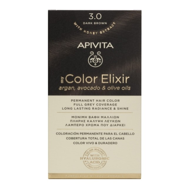 Apivita My Color Elixir Kit N3.0 Καστανό Σκούρο 50ml & 75ml