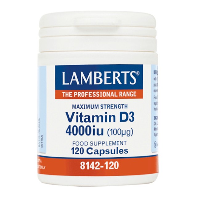 Lamberts Vitamin D3 4000iu 120 capsules