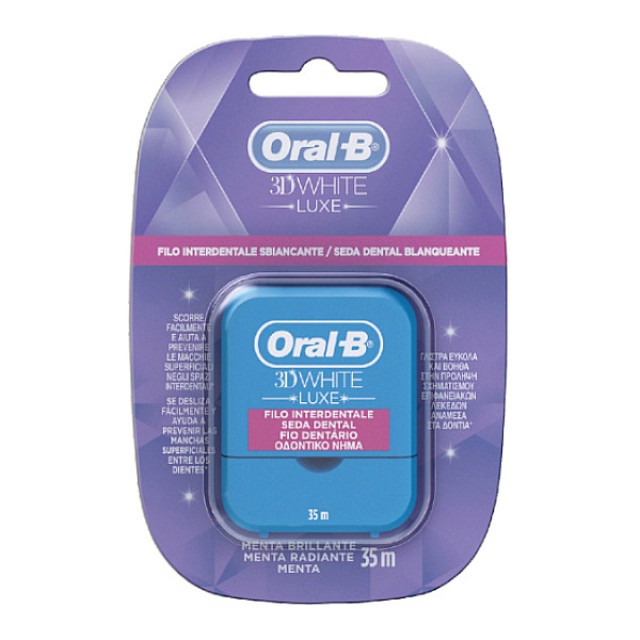 Oral-B 3DWhite Luxe Οδοντικό Νήμα 35m
