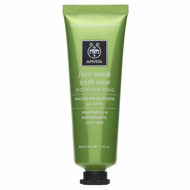 Apivita Face Mask Aloe Μάσκα Ενυδάτωσης Με Αλόη 50ml