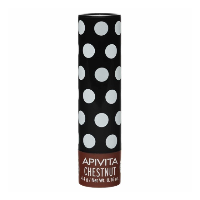 Apivita Lip Care Chestnut For Moisturizing With Light Chocolate Tint 4.4gr