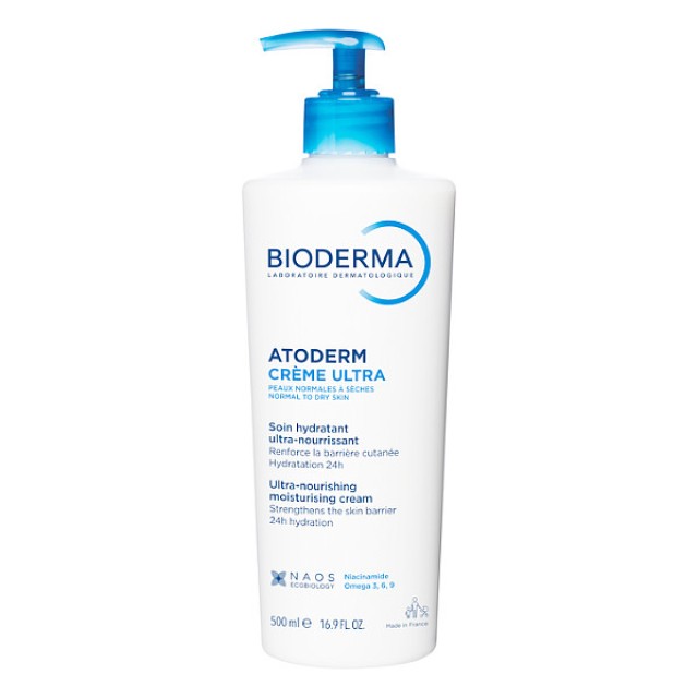 Bioderma Atoderm Ultra-Nourishing Moisturising Cream 500ml