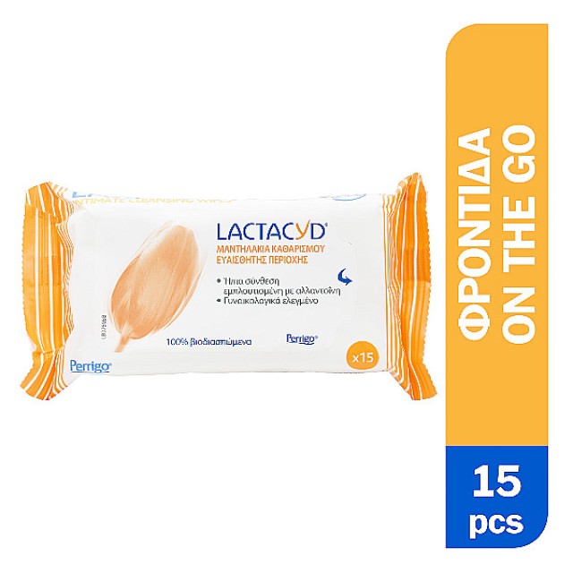 Lactacyd Intimate Cleansing Wipes 15 τεμάχια