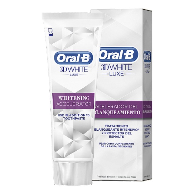 Oral-B 3D White Luxe Επιταχυντής Λεύκανσης 75 ml