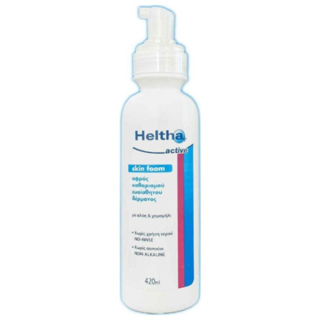 Heltha+ Active Skin Foam Αφρός Καθαρισμού Χωρίς Νερό 420ml