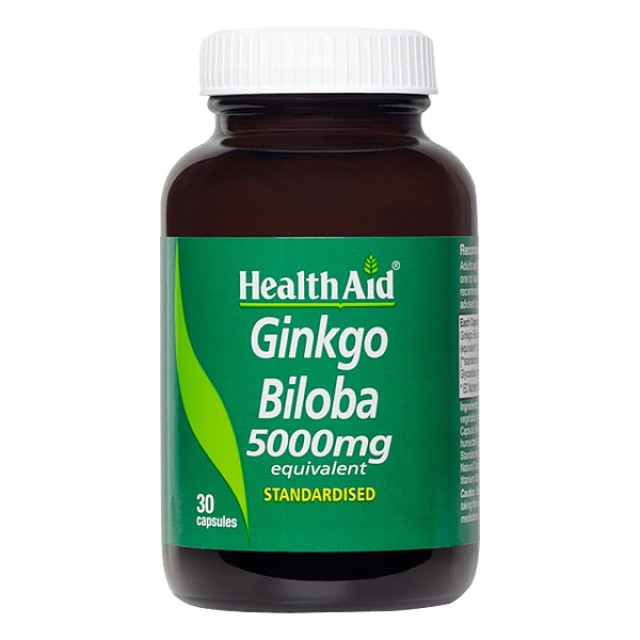 Health Aid Ginkgo Biloba 5000mg 30 κάψουλες