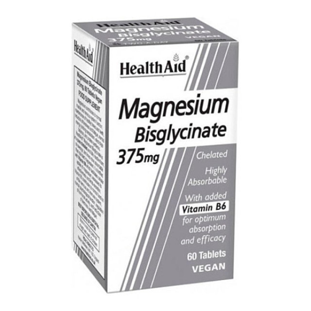 Health Aid Magnesium Bisglycinate 375mg 60 tablets