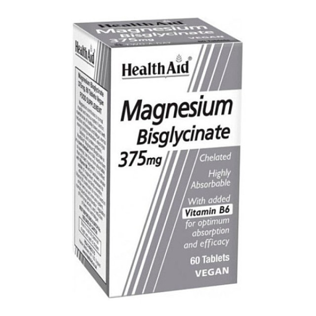 Health Aid Magnesium Bisglycinate 375mg 60 ταμπλέτες