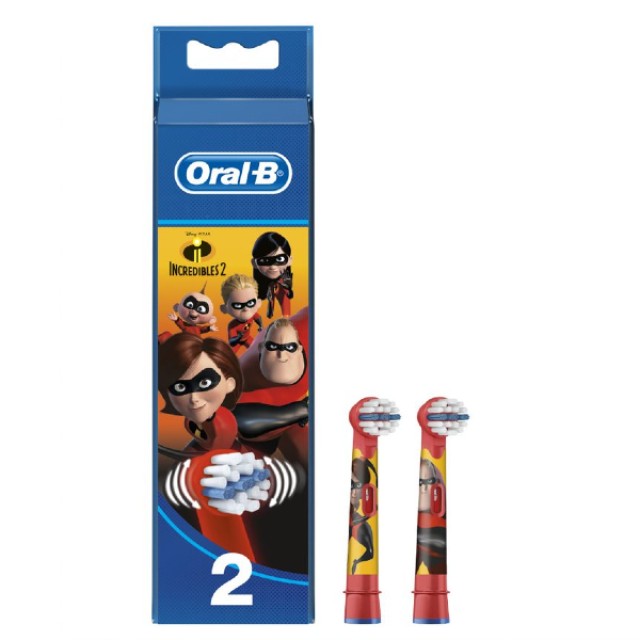 Oral-B Kids Disney Incredibles Ανταλλακτικές Κεφαλές 2 τεμάχια