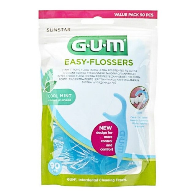 Gum Easy-Flossers Οδοντικό Νήμα 90 τεμάχια