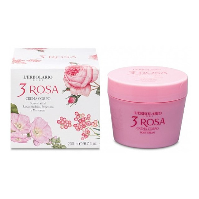 L'Erbolario 3 Rosa Κρέμα Σώματος 200ml