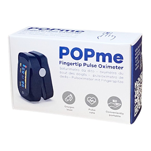 POPme Fingertip Pulse Oximeter Οξύμετρο Δακτύλου & Μετρητής Καρδιακών Παλμών