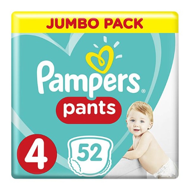 Pampers Pants No. 4 (9-15 Kg) 52 τεμάχια