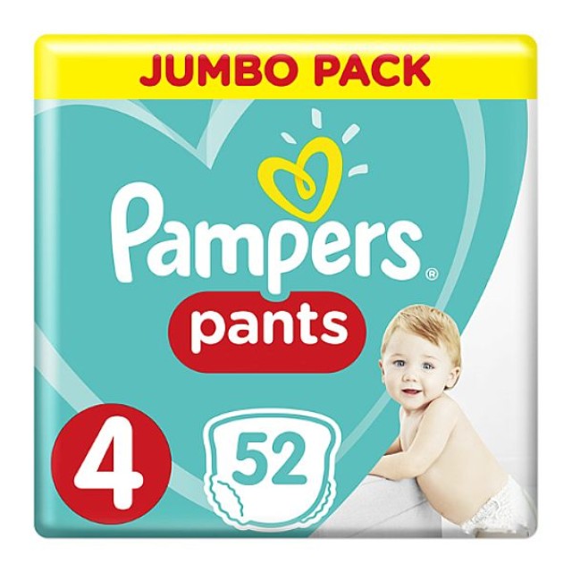 Pampers Pants No. 4 (9-15 kg) 52 τεμάχια