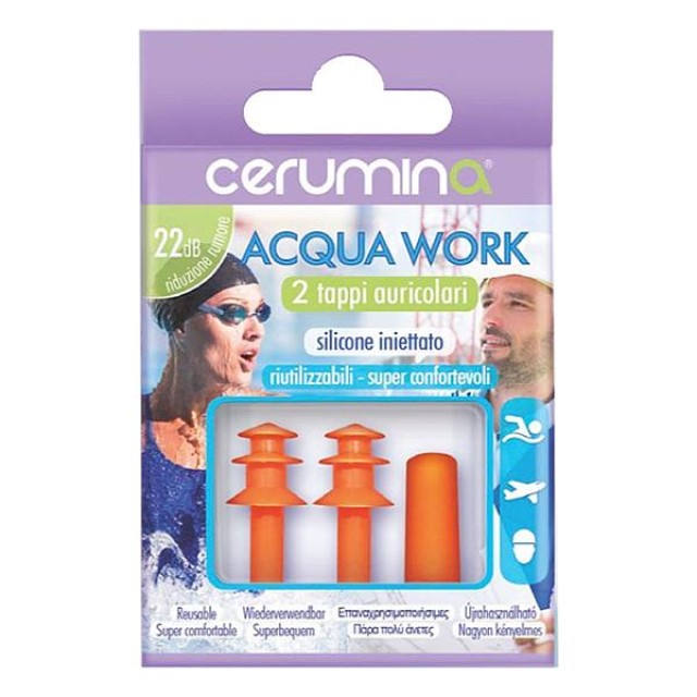 Master Aid Cerumina Acqua Work Earplugs 2 pieces