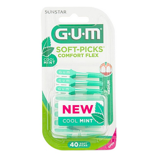 Gum Soft-Picks Comfort Flex Μεσοδόντιες Οδοντογλυφίδες Medium 40 τεμάχια