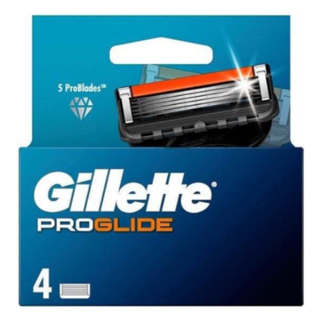 Gillette Fusion5 ProGlide Ανταλλακτικές Κεφαλές 4 τεμάχια