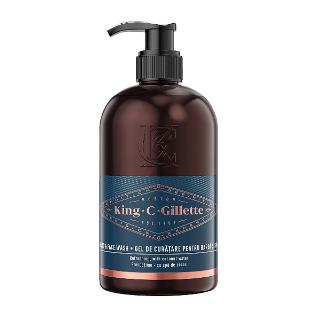 King C. Gillette Beard & Face Wash 350ml