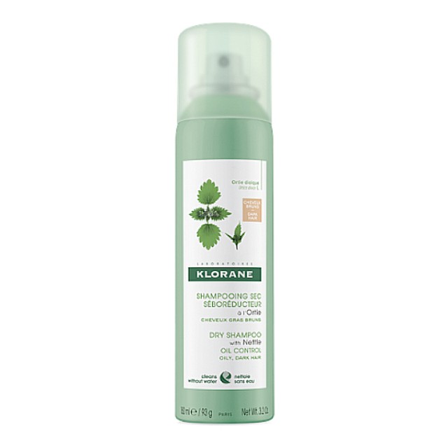 Klorane Ortie Dry Shampoo για Λιπαρά Καστανά/Μαύρα Μαλλιά με Τσουκνίδα 150ml