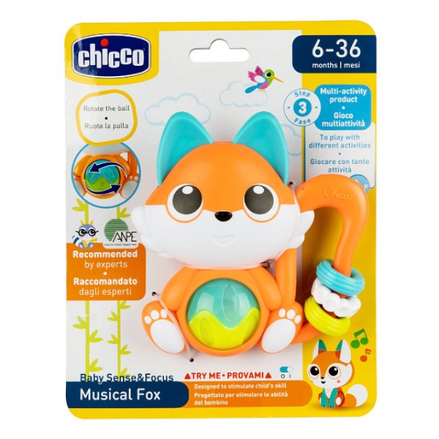 Chicco Musical Fox 6-36m 1 τεμάχιο