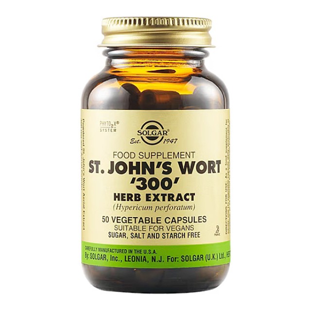 Solgar St. John's Wort 300 Herb Extract 50 φυτοκάψουλες