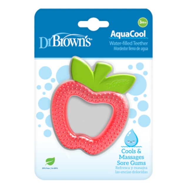 Dr. Brown's Aquacool Water-Filled Teether 3m+ Apple 1 τεμάχιο