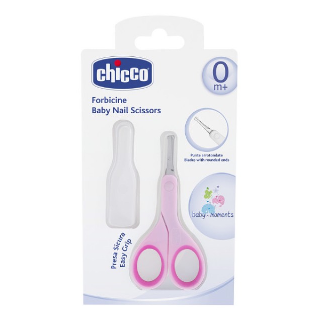 Chicco Baby Nail Scissors 0m+ Pink 1 τεμάχιο