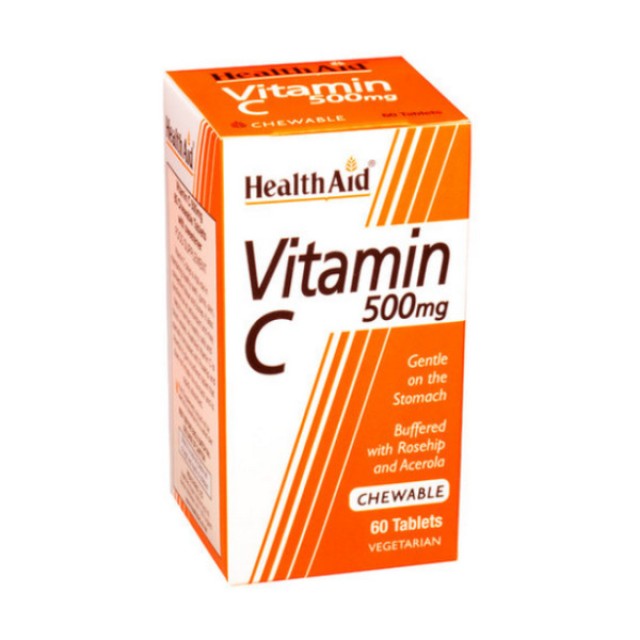 Health Aid Vitamin C 500mg Chewable 60 μασώμενες ταμπλέτες