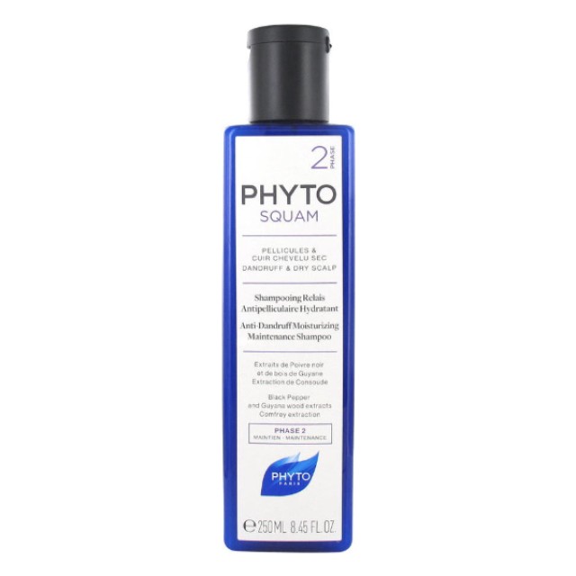 Phyto Phytosquam Phase2 Hydratant Αντιπιτυριδικό Ενυδατικό Σαμπουάν 250ml