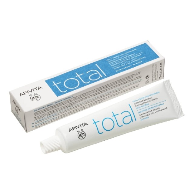 Apivita Oral Care Οδοντόκρεμα Total Με Δυόσμο & Πρόπολη 75ml