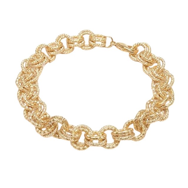Farma Bijoux Υποαλλεργικό Βραχιόλι Βραχιόλι με Διπλή Χρυσή Αλυσίδα