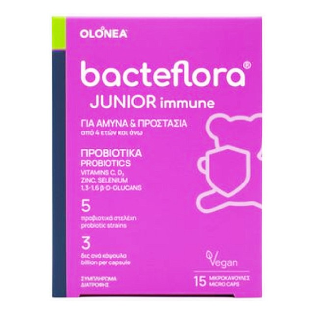 Olonea Bacteflora Junior Immune 15 capsules