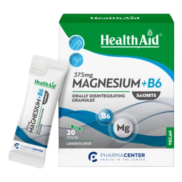 Health Aid Magnesium and B6 Sachets 20 φακελάκια