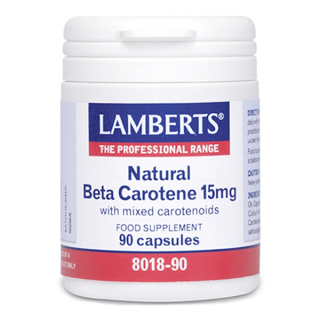 Lamberts Natural Beta Carotene 15mg 90 κάψουλες