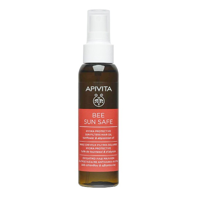 Apivita Bee Sun Safe Hydra Protective Sun Filters Hair Oil 100ml