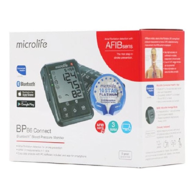 Microlife BP B6 Connect Bluetooth Blood Pressure Monitor