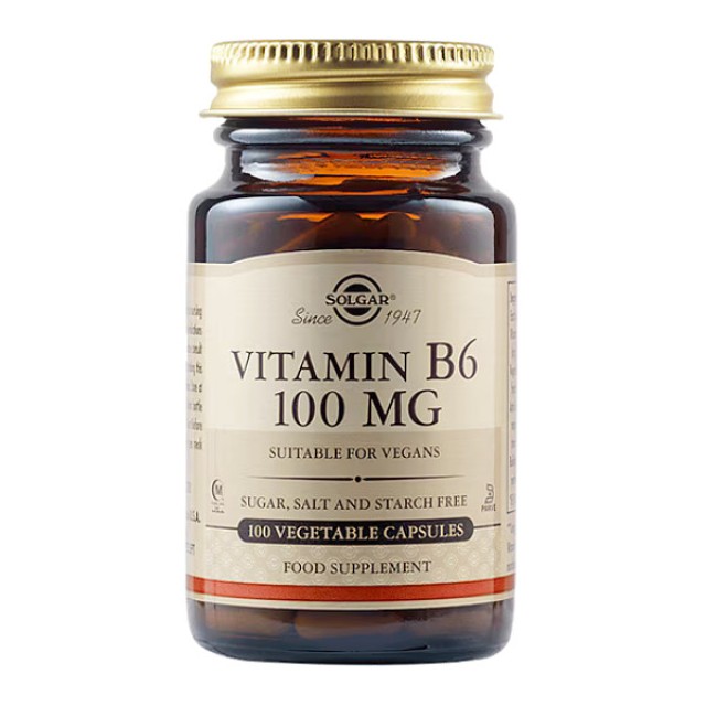 Solgar Vitamin B6 100mg 100 φυτοκάψουλες