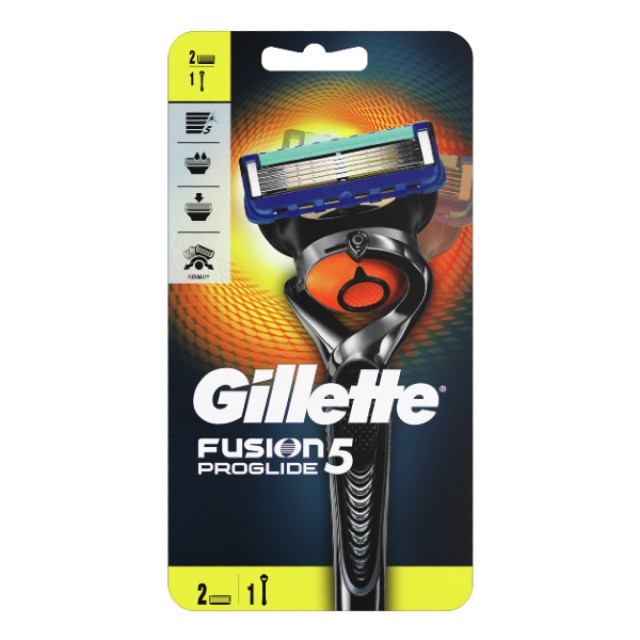 Gillette Fusion5 ProGlide Shaver & 2 spare parts