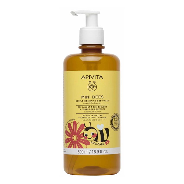 Apivita Mini Bees Gentle Kids Hair and Body Wash 500ml
