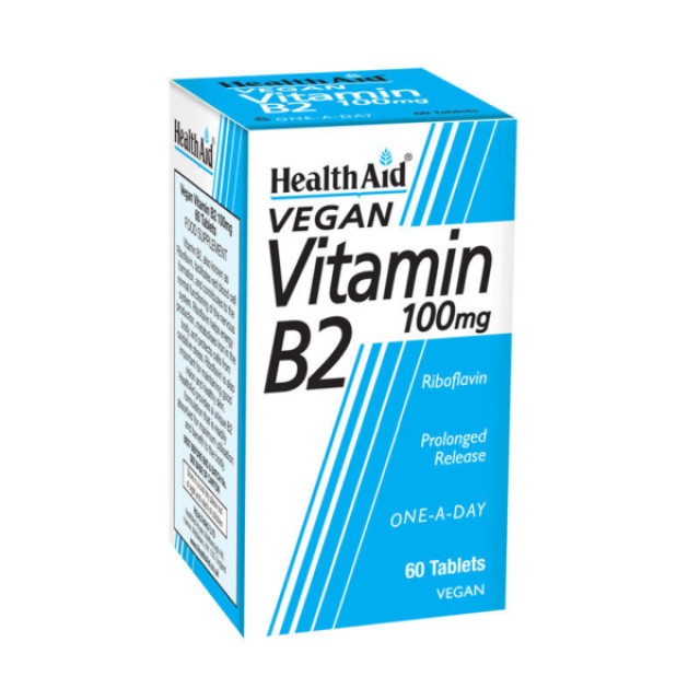 Health Aid Vitamin B2 (Riboflavin) 100mg 60 ταμπλέτες