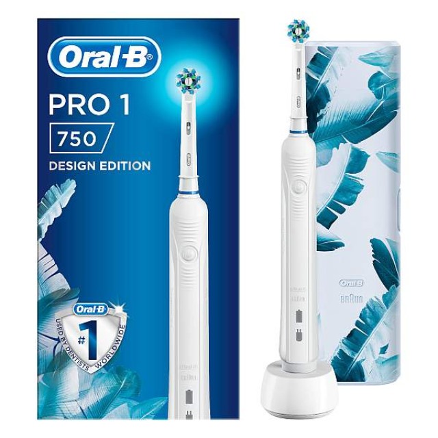 Oral-B Pro 750 Design Edition Blue ηλεκτρική οδοντόβουρτσα