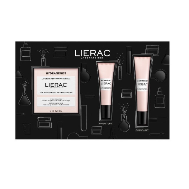 Lierac Hydragenist The Rehydrating Radiance Cream 50ml & The Rehydrating Eye Care 7.5ml & The Rehydrating Serum 15ml