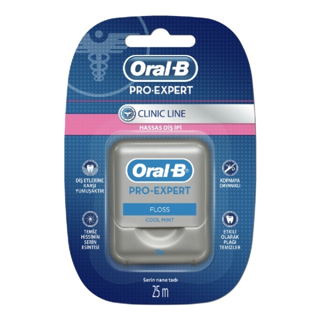 Oral-B Pro-Expert Clinic Κηρωμένο Οδοντικό Νήμα γεύση Μέντας 25m