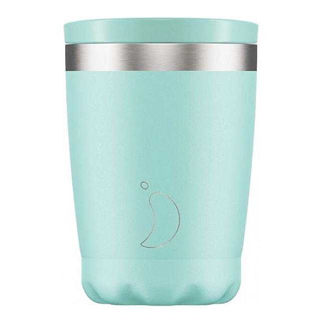 Chilly's Reusable Coffee Cup Pastel Edition Green 340ml